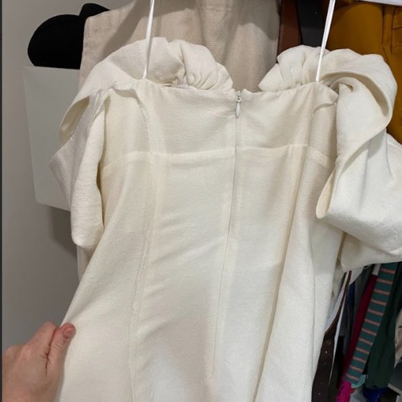 Cult Gaia Muna Dress Off-White Size 4 - Picture 10 of 11
